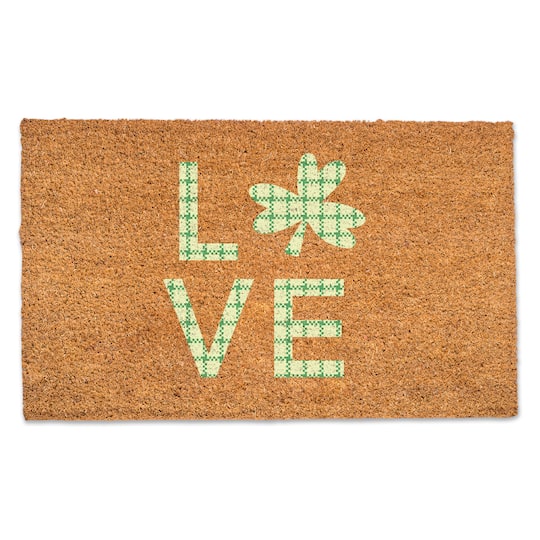 Love Clover Doormat, 30&#x22; x 18&#x22;